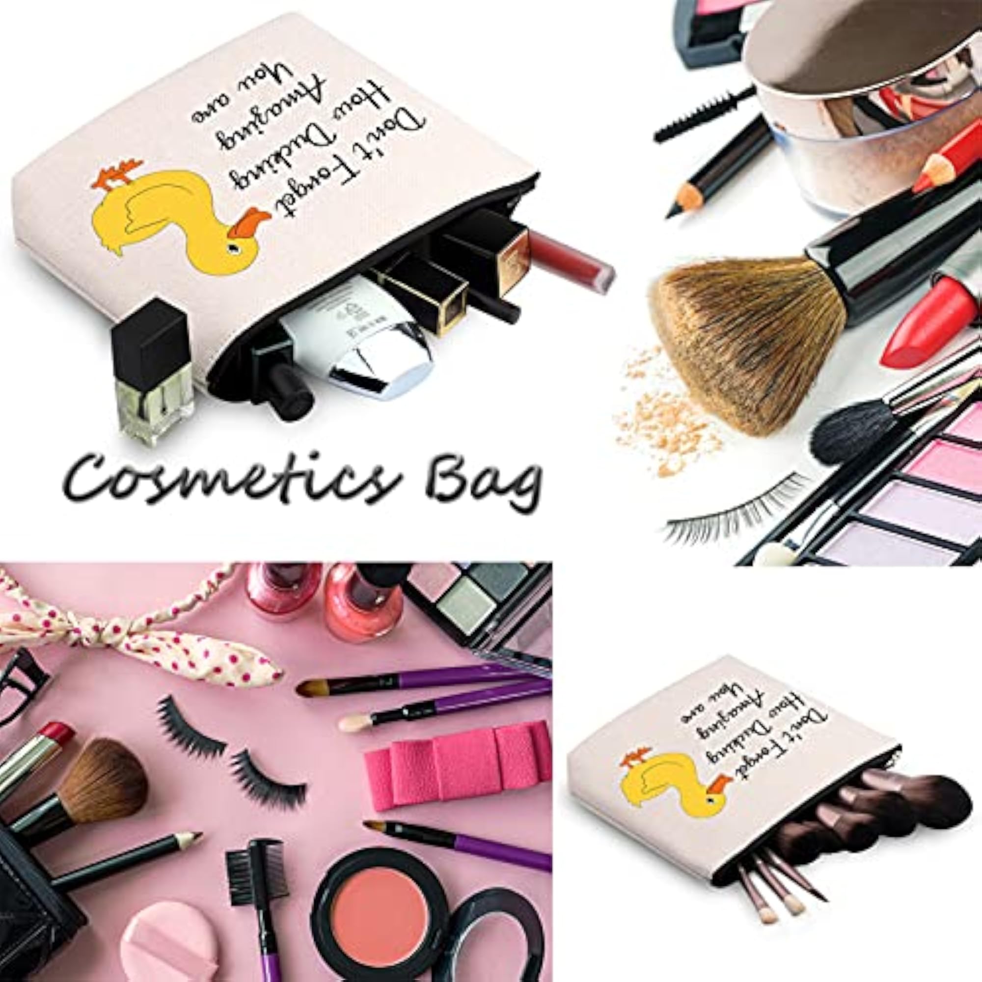 Duck Lover Gift Makeup Bag, Inspirational Design