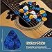 60Pack Guitar Picks With Organizer Box: Variety Colorful Guitar Pick - Thin, Medium & Heavy 3 Different Thickness for Acoustic Guitar, Metallica Guitar, Electric Guitar, Ukulele Bass