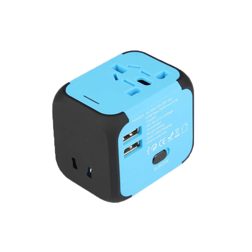 Adattatore da Viaggio Adattatore di Viaggio in Tutto Il Mondo, Adapter Travel Socket International, Portable Travel International Charging Socket Spina di Alimentazione multiporta