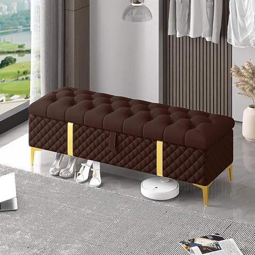 Banc de rangement discret pour optimiser l'organisation de la chambre