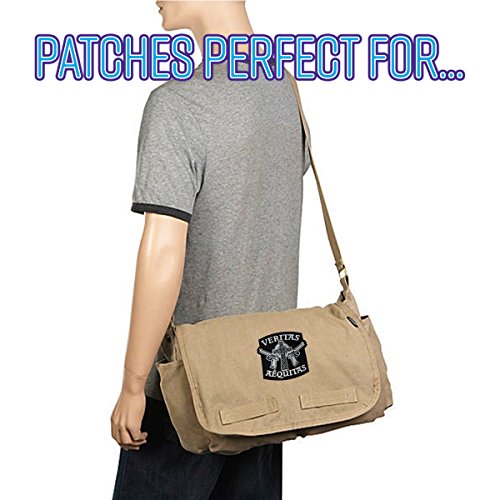 Aequitas Veritas Saints Gun Celtic Cross - Novelty Iron On Patch Applique #TOP5