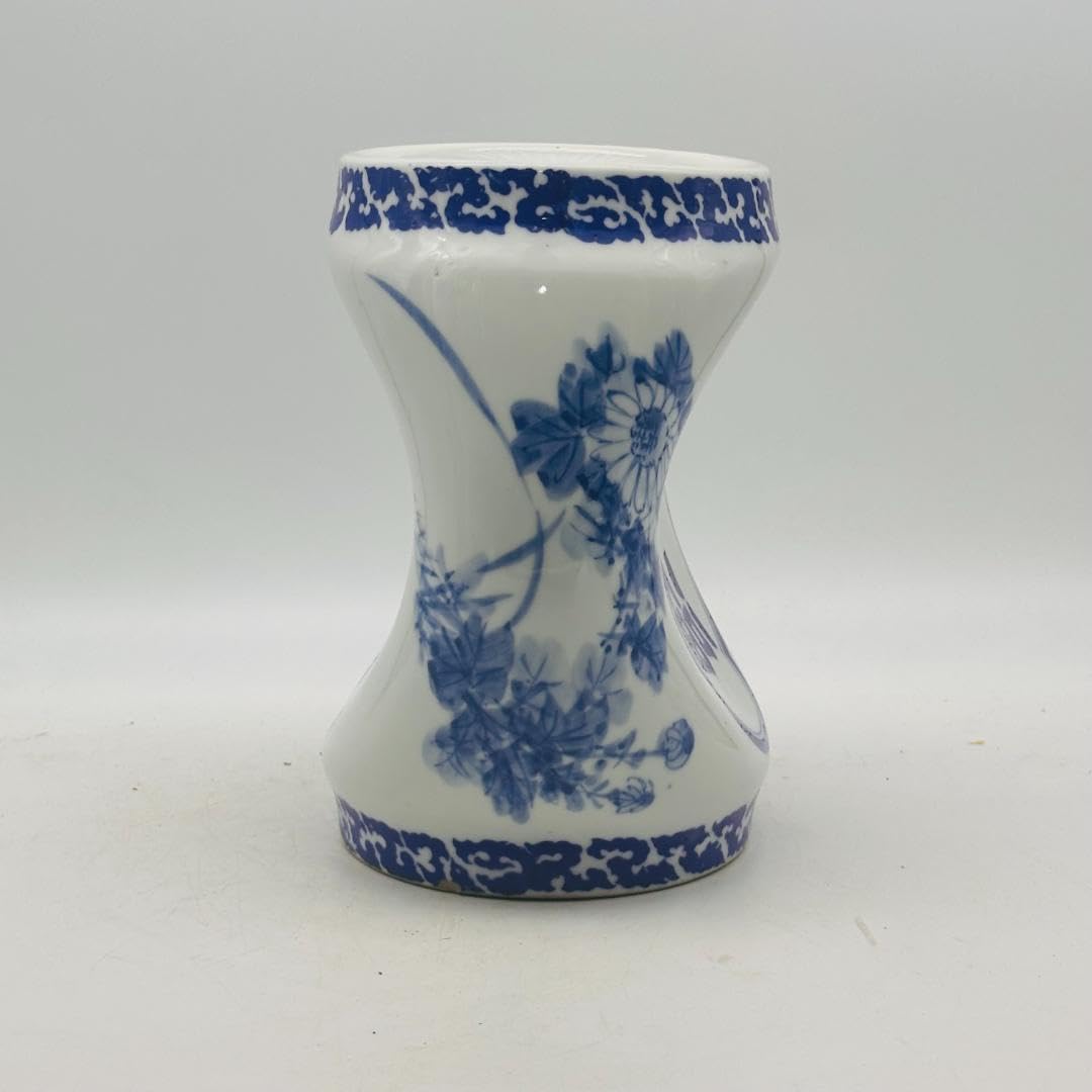 陶器の枕（陶枕）寿福の文字　染付花模様　中央が凹んだ形状 Amazon｜徳福 陶器枕 花模様 寝心地良い フィット感｜枕 オンライン通販