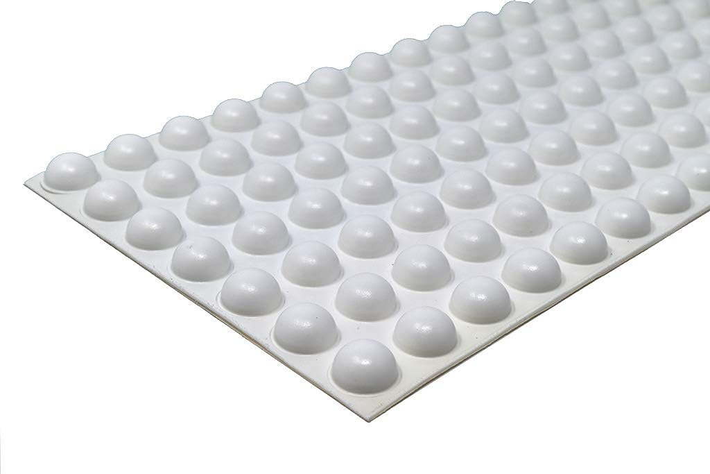 Round Self-Adhesive Rubber Bumper Feet, Stops, and Spacers .700" inches (17.8 mm) x .380" inches (9.7 mm) - 2,254 pcs/Box - BS08 Grey