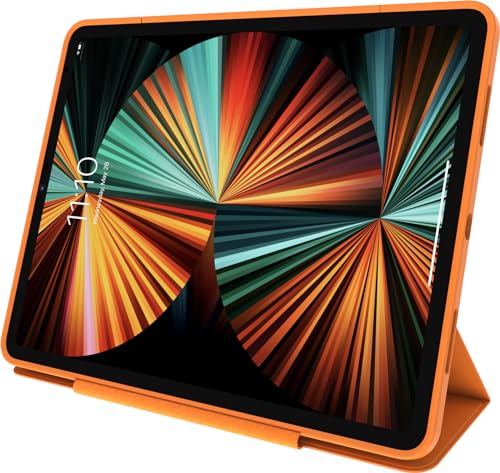 Image of OtterBox - Symmetry Series 360 Elite Case for 12.9 inch iPad Pro 3rd-6th Gen, Scratch-Resistant Tablet Case with Folio and Apple Pencil Holder (Vitamin C)