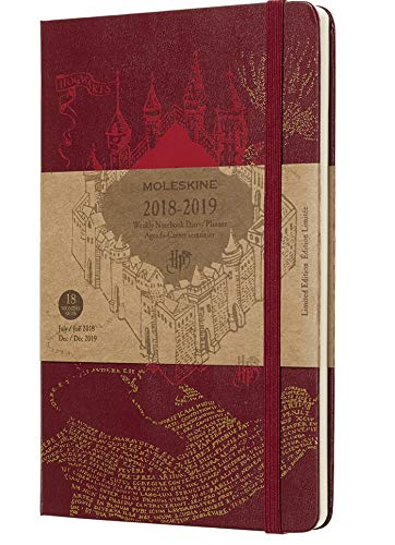 Moleskine Limited Edition Harry Potter 18 Month 2018-2019 Weekly Planner, Hard Cover, Large (5