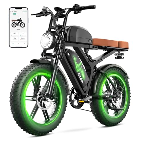 Image of SISIGAD Electric Bike for Adults,1500W Peak Motor Ebike with 48V 15 * 2Ah Dual Removable Battery, 80-100 Miles,28 MPH Electric Mountain Bike, 20 inch Fat Tire All Terrain E Bike,UL 2849 Certification