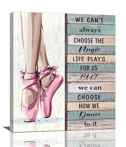 Ballet Canvas Wall Art Inspirational Dance Pictures Wall Decor Girl
