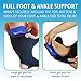 TheraPAQ Ankle Ice Pack Wrap for Injuries - Hot & Cold Reusable Compression Brace w/ 2 Gel Packs for Relief from Sprain, Sports Injury, Plantar Fasciitis, Achilles Tendonitis - Fits XS- XL