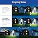 EMANER Outdoor Motion Lights Solar Powered, Solar Flood Lights, Stay On or Motion On/Off 3-Mode, Dusk to Dawn Security Solar Light, Cordless Landscape Spotlights for Path Yard Walkway, 4-Pack