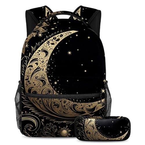 Sacs d'école élégants multicolores avec trousse pour garçons et filles