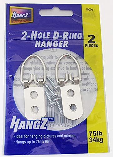 Image of 10009 2 Hole D Ring 75lb. (2-Pack)