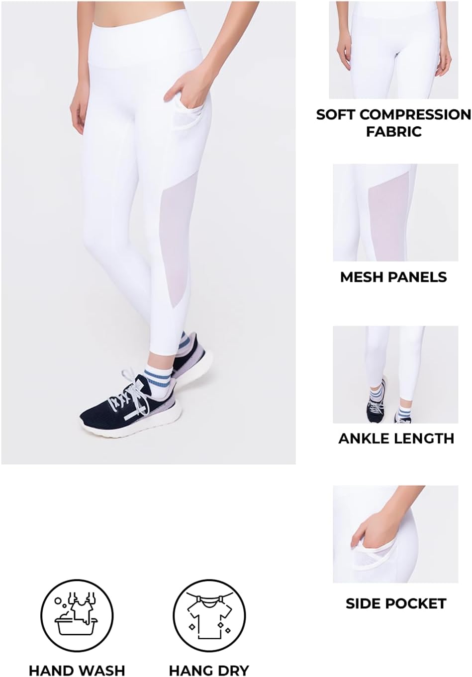 Women's High-Waist Luminous Leggings, Seamless Compression Yoga Pants with Tummy Control, Squat-Proof Leggings - Image 6