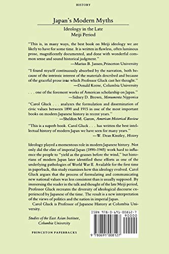 Japan's Modern Myths: Ideology in the Late Meiji Period: 1