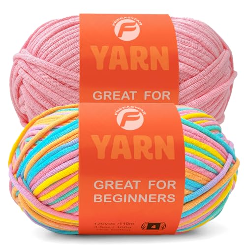 FREEASYFAR Beginner Easy Cotton Blend Yarn