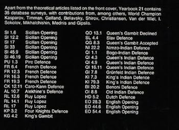 Hardcover New in Chess Hardcover Yearbook 1991 Volume 21 Featuring Database Survey & Theoretical Articles Book