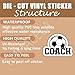 (3PCS) Soccer Coach Stickers – Waterproof Vinyl Decals for Laptops, Tumblers, Water Bottles, Scrapbooks, Phone Cases – Sports Sticker Gift for Soccer Coaches – 3 x 2.2 Inch
