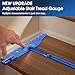 Stair Tread Template Tool, Solid Stair Measuring Tool, Upgrade Aluminum Stair Tread Jig, Adjustable Stair Tread Gauge Shelf Scribe Layout Tool for Stairs, Risers and Cutting Drywall Blue