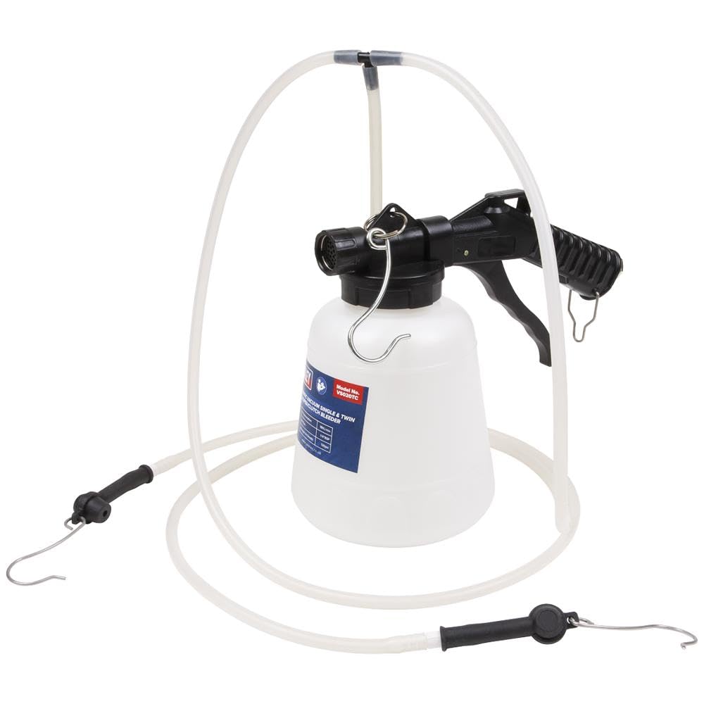 Sealey Brake Caliper/Clutch Bleeder 1L Pneumatic Vacuum Single/Twin VS020TC