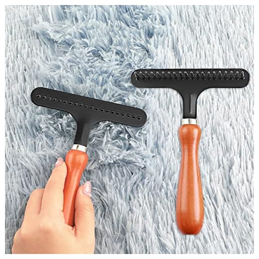 Narisley Carpet Restoration, Carpet Rake, Carpet Groomer Rake, Shag Rug Rake, Hair Cleaner Suitable for Rug and Carpet (4.3 Inch (W), 1 PCS)