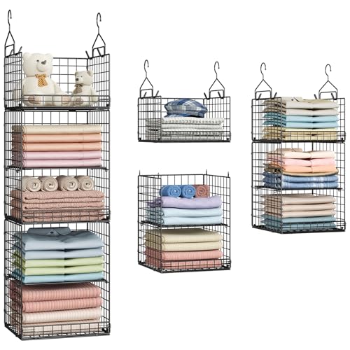 Yuyetuyo 5 Tier Closet Hanging Organizer and Storage...
