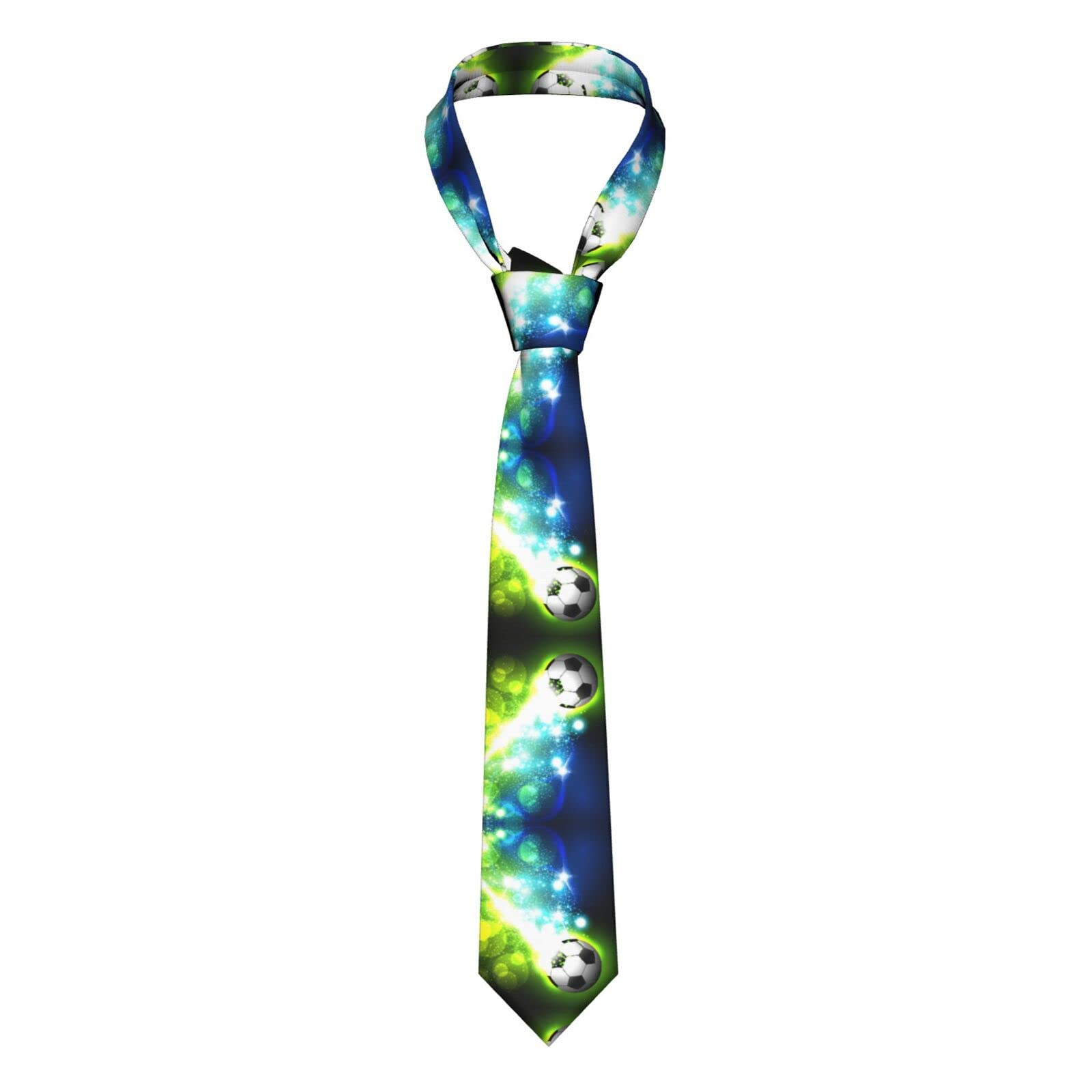 ASEELO cool soccer ball Men's Tie Necktie Fashion Necktie for Formal Business Wedding Party