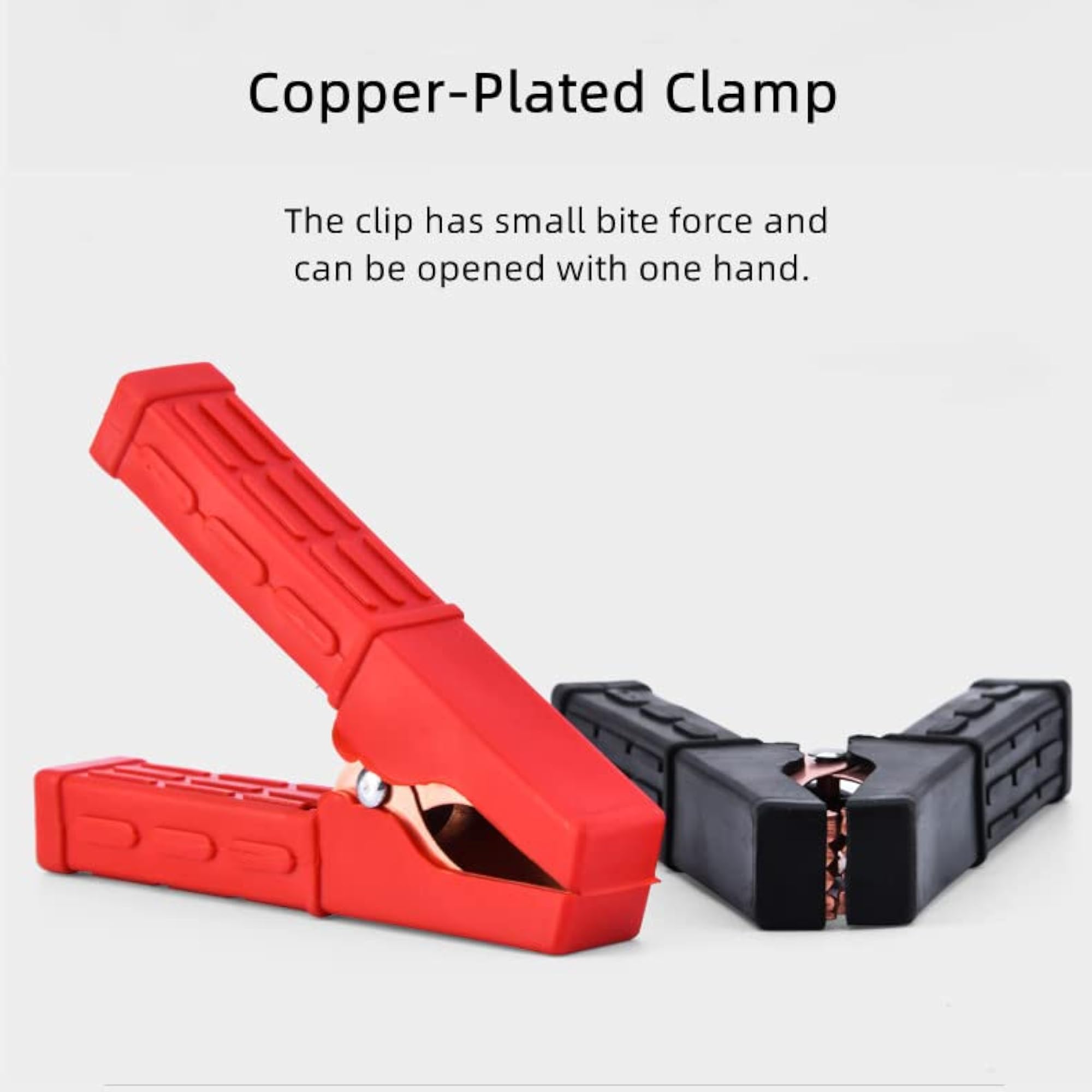 2pcs Copper Plating Alligator Clip with Insulating Protective Cover