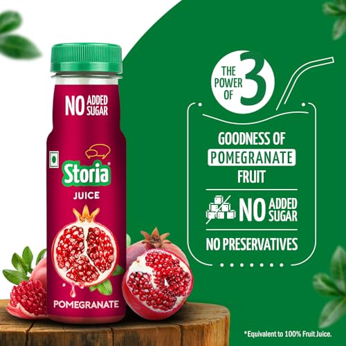 Image of Storia Fruit Juice- Pomegranate - No Added Sugar & No Preservatives- 180 ml