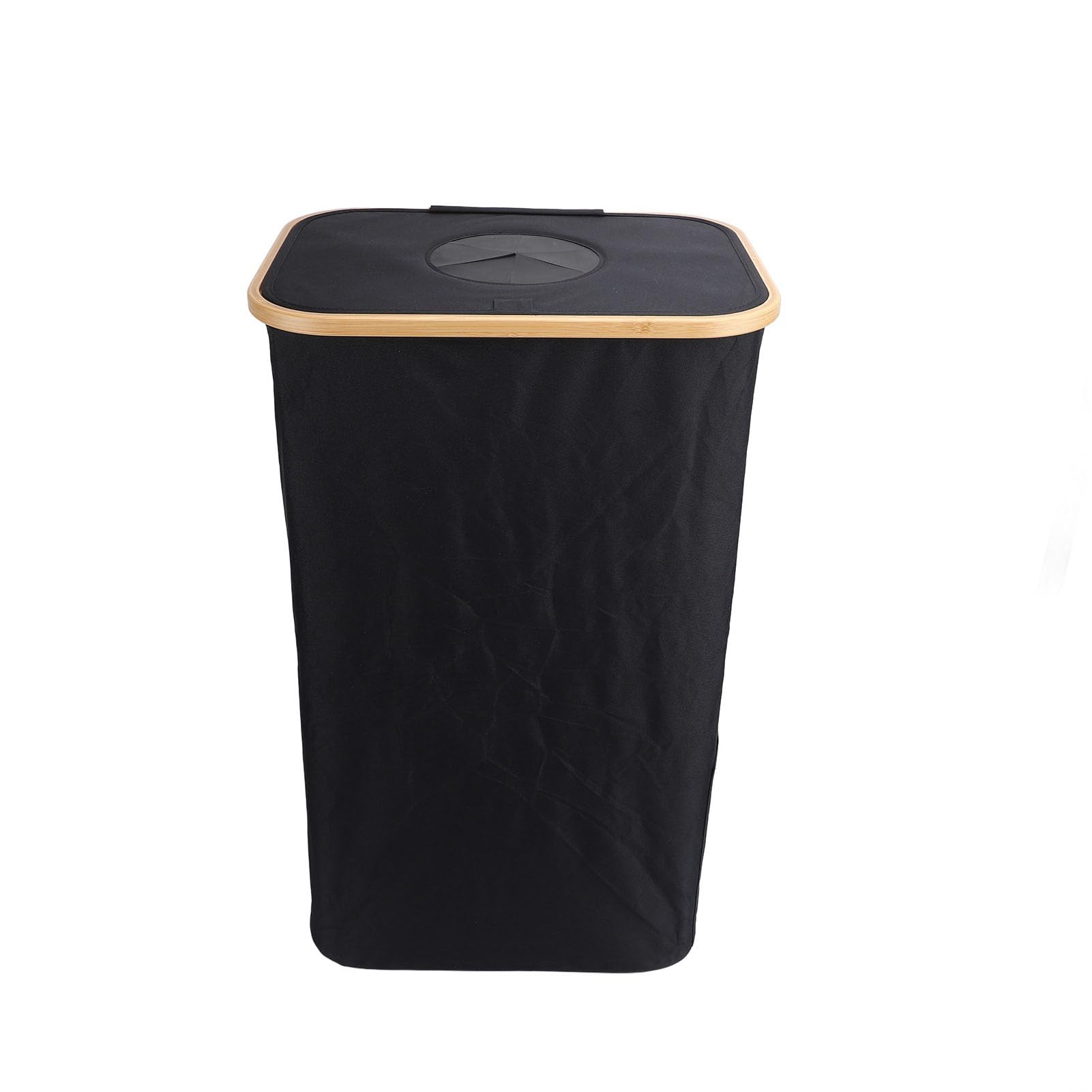 Poubelle de Recyclage, Panier de Recyclage en Bambou Pliable et étroit en Tissu Oxford, Panier de Sac Intérieur Amovible et Lavable, Idéal pour la Cuisine, le Bureau, la Maison, l'Intérieur