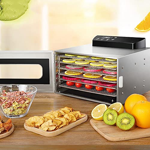 Secador De Frutas DoméStico, Chá De Frutas E Desidratador De Carne, Grande Capacidade De 6 Camadas E