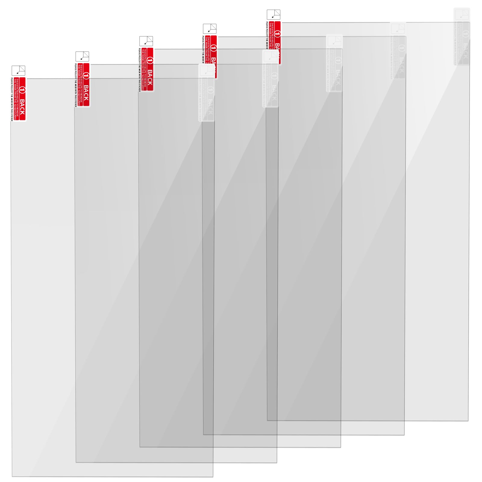 Aladrs Pack of 5 Screen Protectors for Phrozen Sonic Mega 8k / Mega 8K V2 / Mega 8KS 3D Printer Film 15 Inch