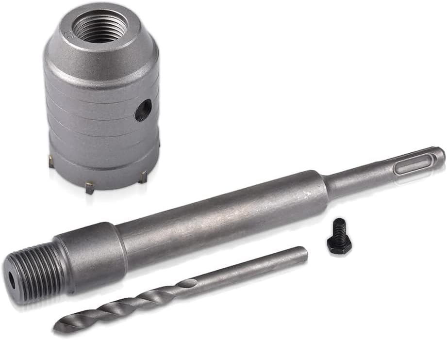 55mm SDS Plus Shank Hole Saw Cutter Concrete Cement Stone Wall Drill Bit