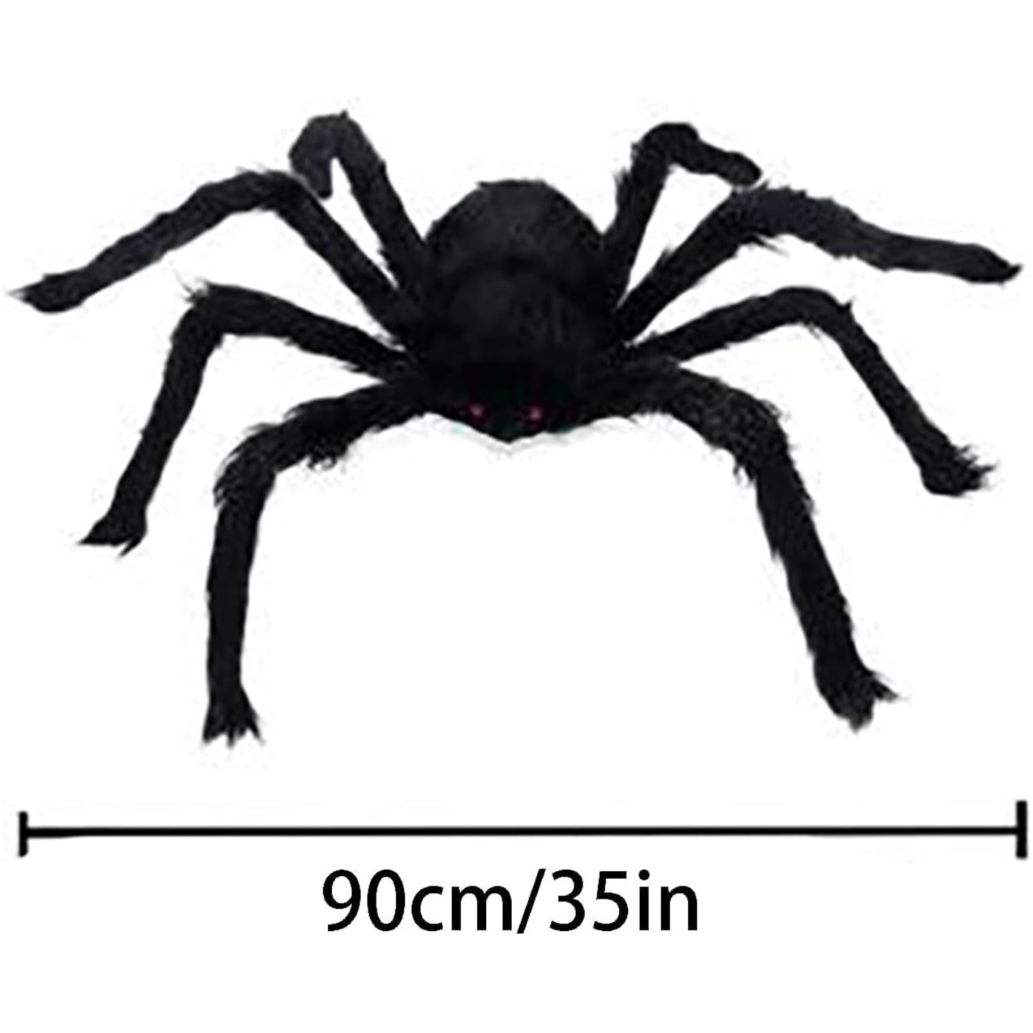 Decorazioni di Halloween, ragnatela gigante di Halloween, 127 cm, ragnatela triangolare da 500 cm, con 5 pali a terra, 1 gancio per grondaia, set di