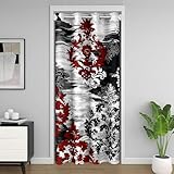Photo Gallery richhome tenda per porta con stampa damascata per bambini, per la privacy, 150 x 203 cm, motivo floreale jacquard, 30% -50%, oscurante, oscurante, per ragazzi e ragazze, con fiore vintage, rosso Photo Gallery richhome tenda per porta con stampa damascata per bambini, per la privacy, 150 x 203 cm, motivo floreale jacquard, 30% -50%, oscurante, oscurante, per ragazzi e ragazze, con fiore vintage, rosso