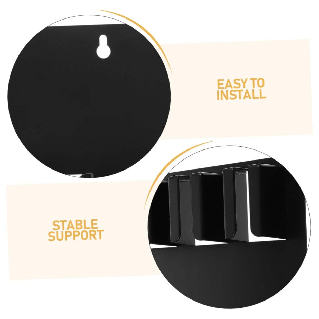 3 Piezas Soporte para Cortapelos de Peluquería Negro Antideslizante Organizador de Herramientas Pared Compatible con Varias Diseño para Barberías y Salones Profesionales