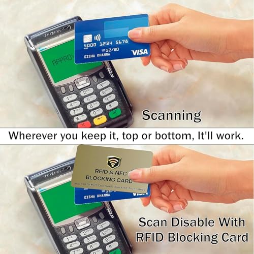 SaiTech IT Cartões RFID, um cartão protege toda a carteira para homens e mulheres, protetor de cartã
