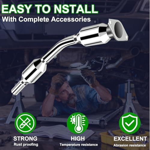 Front Catalytic Converter Kit Compatible with Toyota Corolla 2003-2008 - 5