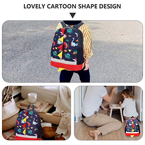 ABOOFAN Mochila de Desenho Animado de Dinossauro para Meninos E Meninas Mochila Escolar Mochila de J