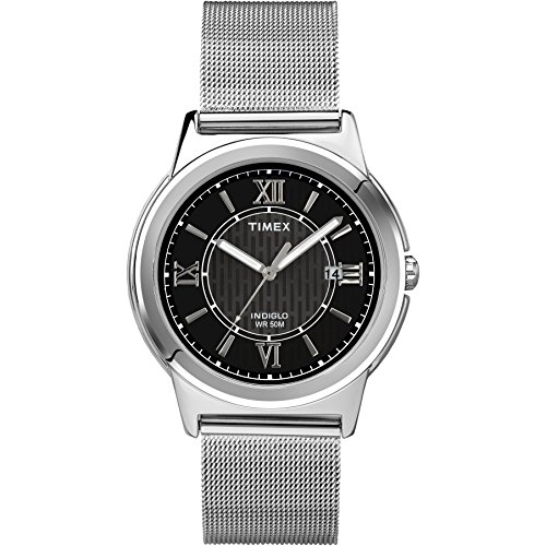 Timex Men's T2P5199J Main Street Silver-Tone Dress Watch