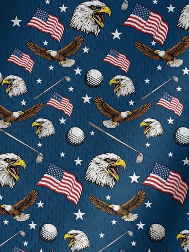 Image of PAGYMO Funny Golf Shirts for Men Crazy Printed Pattern Novelty Moisture Wicking Performance Mens Polo Shirt