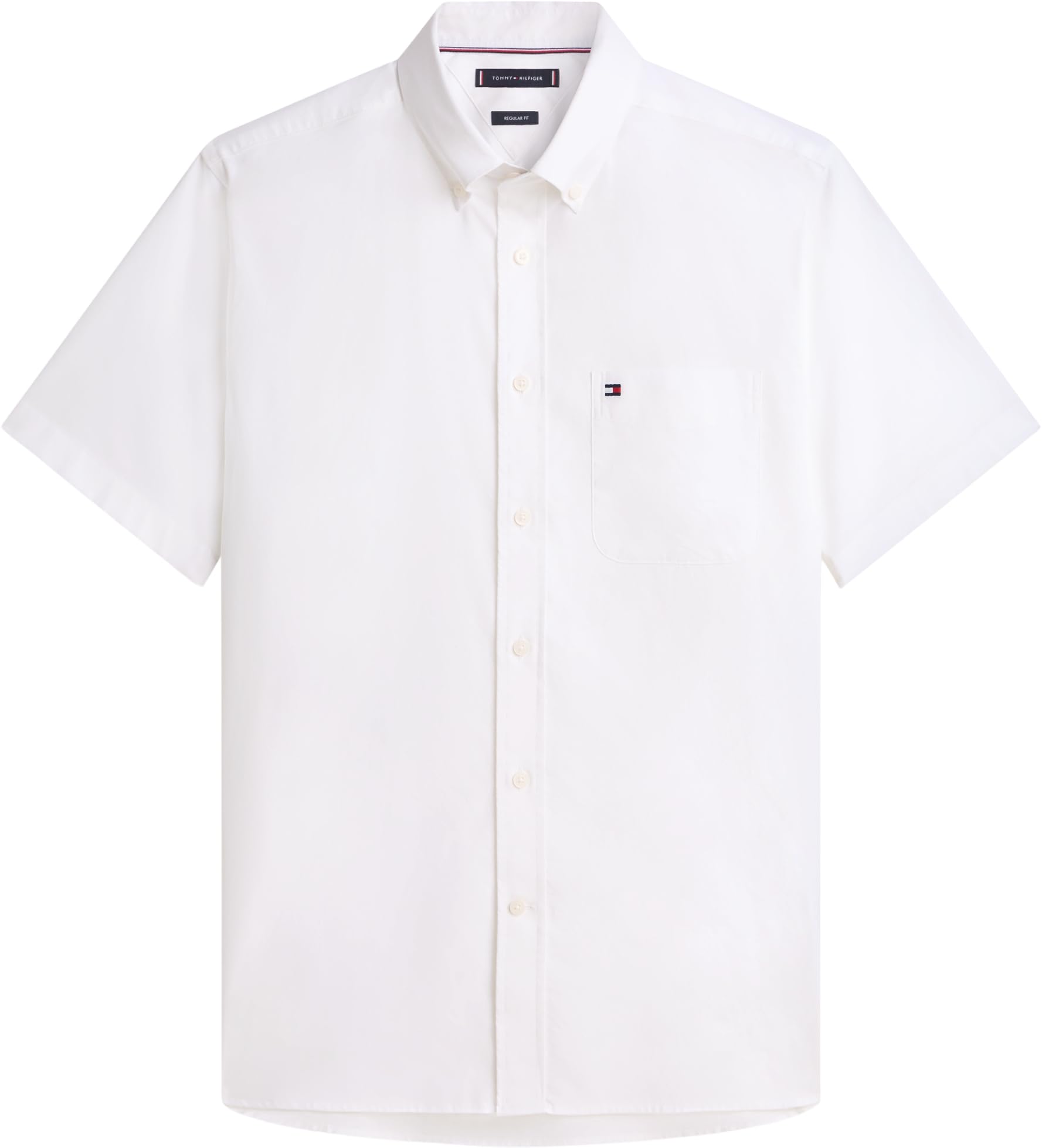 Tommy Hilfiger Herren Light Oxford Solid Ss Bd Shirt Mw0mw42285 S/S Shirt (1er Pack)