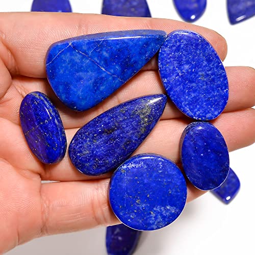 Gemkora™ 100 Carats Natural Lapis Lazuli Gemstone Wholesale Bulk Cabochons Lot, Jewelry Making Loose Gemstone, Polished Diy, Wire Wrapping, Healing Crystals #TOP2