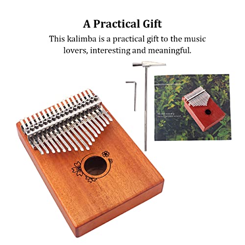 SUIOPPYUW 17 touches Kalimba adultes enfants pouces piano bois Kalimbas cadeau d’anniversaire - Les Beatles, Paul McCartney, John Lennon, RIngo Starr, George Harrison SUIOPPYUW 17 touches Kalimba adultes enfants pouces piano bois Kalimbas cadeau d'anniversaire – Image 4
