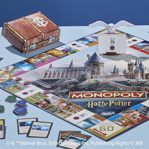 Monopoly Harry Potter Edition Board Game | A Magical Adventure at Hogwarts | Ages 8 and Up | 2 to 6 Players | Family Games | Gifts for Kids and Adults (English) by Hasbro Gaming - Image 3