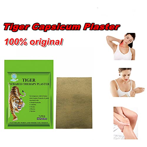 Kongdy 100 Patches Pain Hot Patch Chinese Tiger Heating Patches For Weaken Back/Neck/Knee Joints Pain(10 Bags) #TOP3