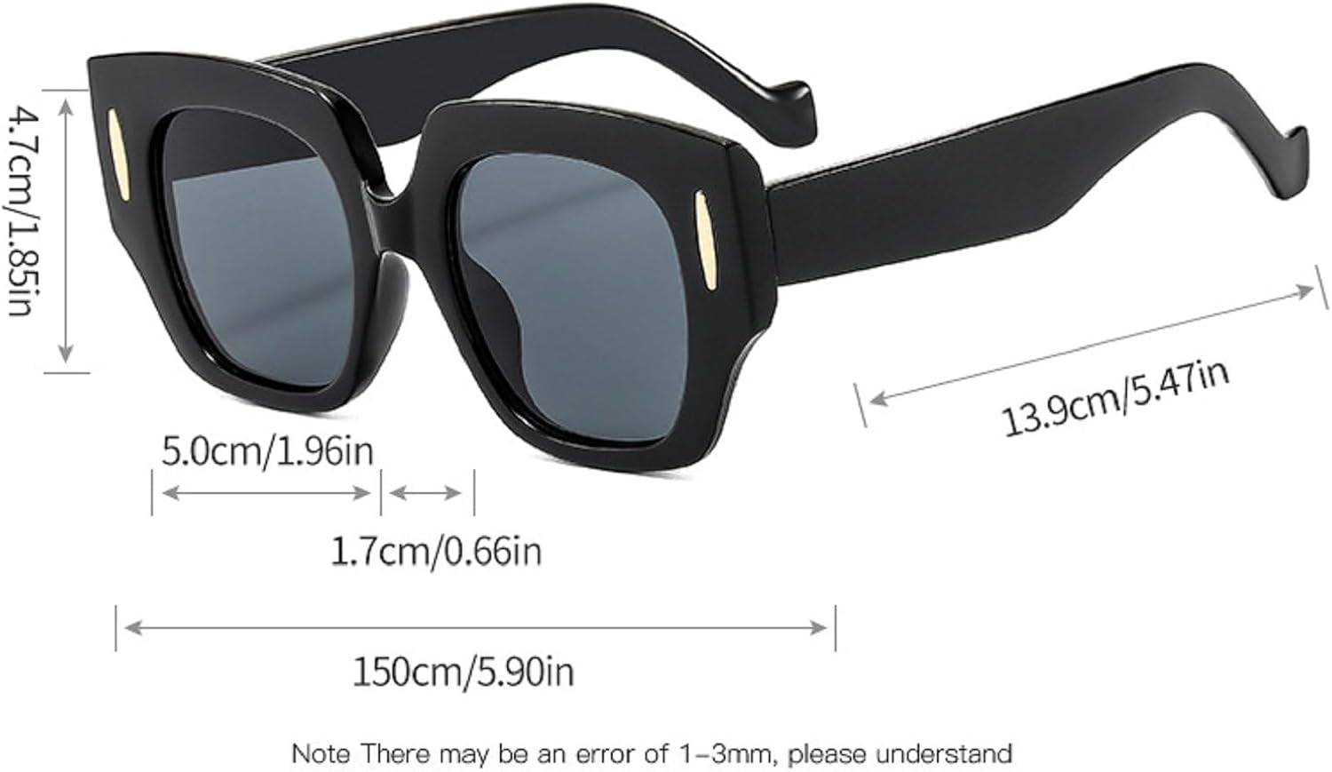 Fashion Oversized Women Square Sunglasses Vintage Leopard Brown Shades UV400 Trendy Men Black Sun Glasses N45 - Image 4