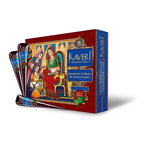 Herbever Organic Ready to Use Henna Paste Hair Color and Hair Dye Cones 12 Pieces Cover