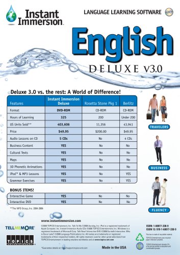 Instant Immersion English Deluxe V3.0 #TOP1