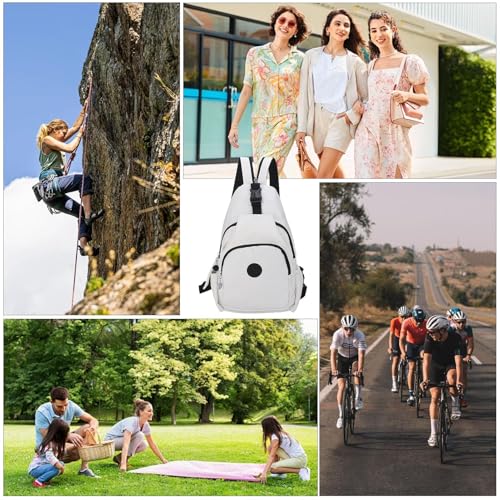 Waterproof Casual Sling Bag -Travel Sling Backpack Kit | Waterproof Sling Shoulder Bag Kit, Water Resistant Sling Backpack, Men Large Capacity Changeable Backpack Multi-pocket Design4