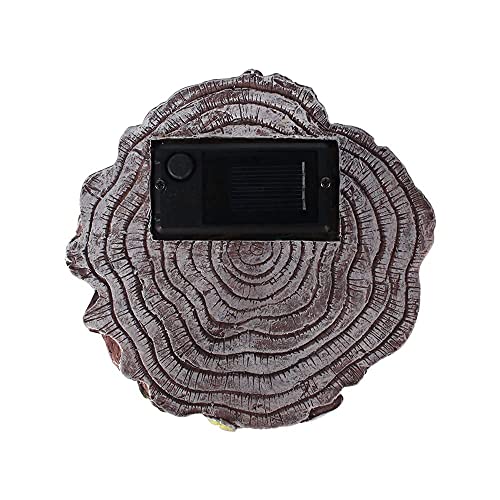 Bexleybay Solar Light Gnome Fairy Tree House Outdoor Statues, Big Size Elf Miniature Buildings Tree House Sculptures For Outdoor Garden Patio Lawn Path Decorations, 8" Tall #TOP7