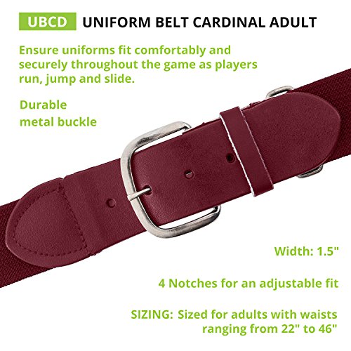 Image of Champion Sports Baseball & Softball Belt - Stretch Fit Uniform Belt for Youth & Adult Players, Multiple Colors